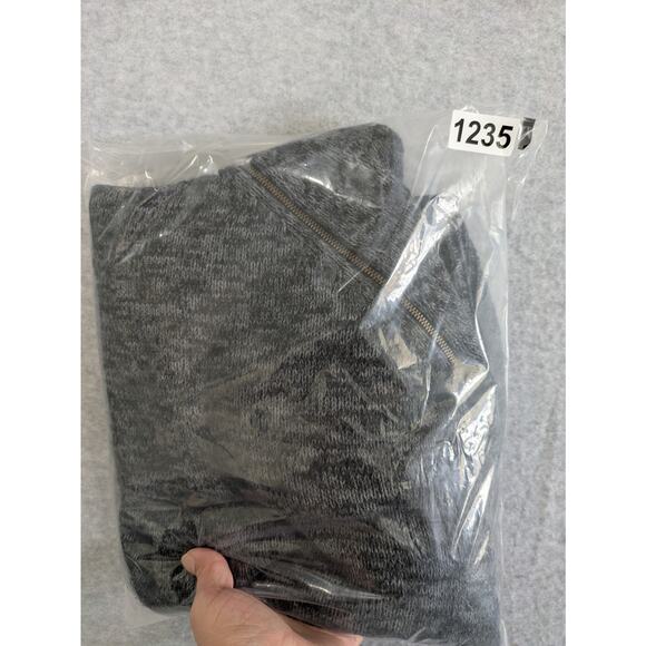 Sejour Sweater Women's 1X Gray‎ High Neck Knitted Zipper Long Sleeves Pullover - Picture 11 of 11